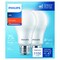 Philips Philips A19 E26 (Medium) LED Bulb Soft White 75 Watt Equivalence 2 pk 575860 - alternate 5